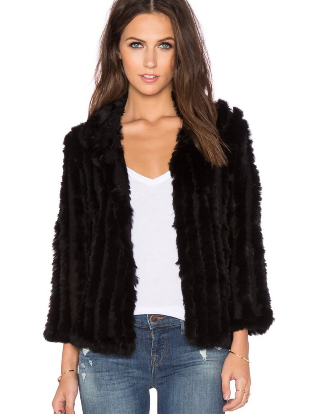 Heartloom Rosa Rabbit Fur Jacket